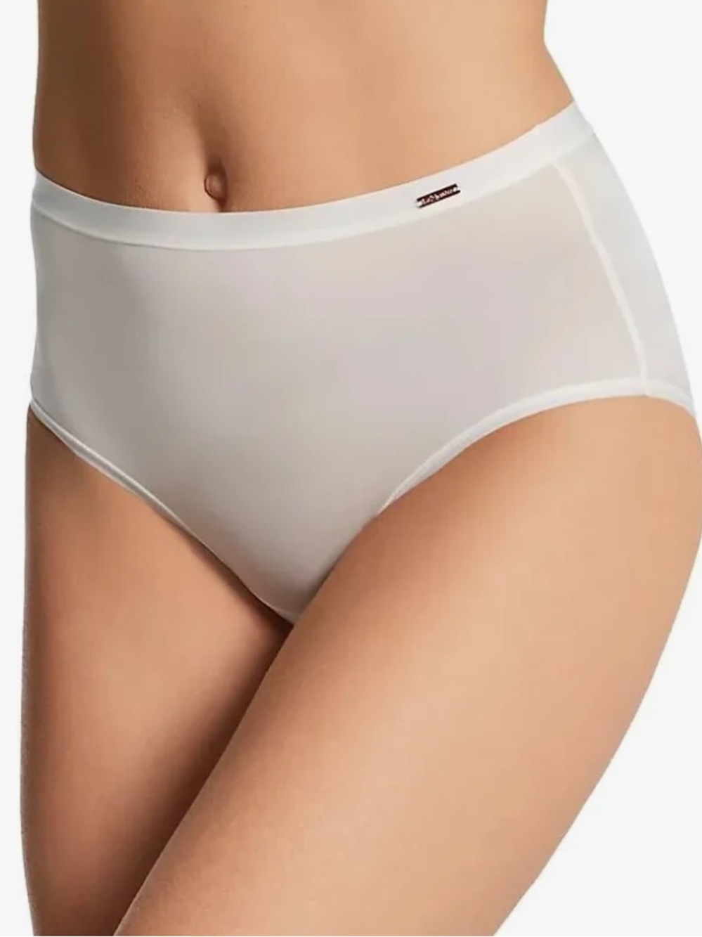NWT New Le Mystere Red Infinite Comfort Brief Panties in Silver Moon Sz S/M